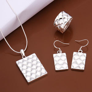 Silver Designer Jewelry Set LSS454