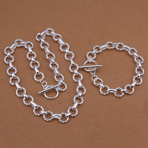 Silver Designer Jewelry Set LSS421