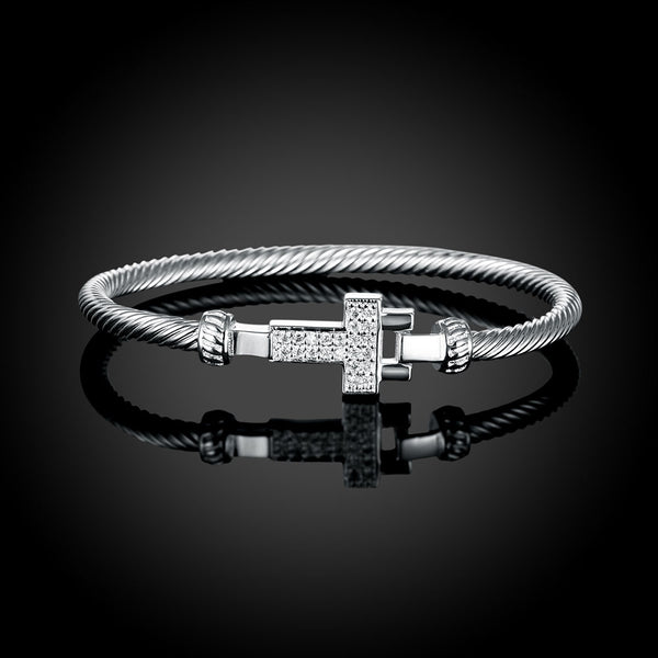 Silver Designer Bangle LSB249