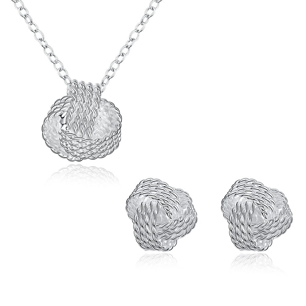 Silver Designer Jewelry Set LSSPCS812