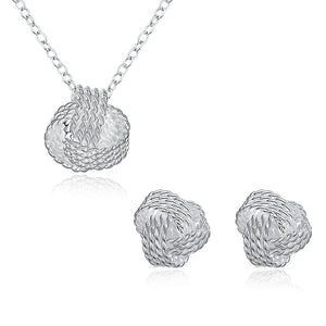 Silver Designer Jewelry Set LSSPCS812