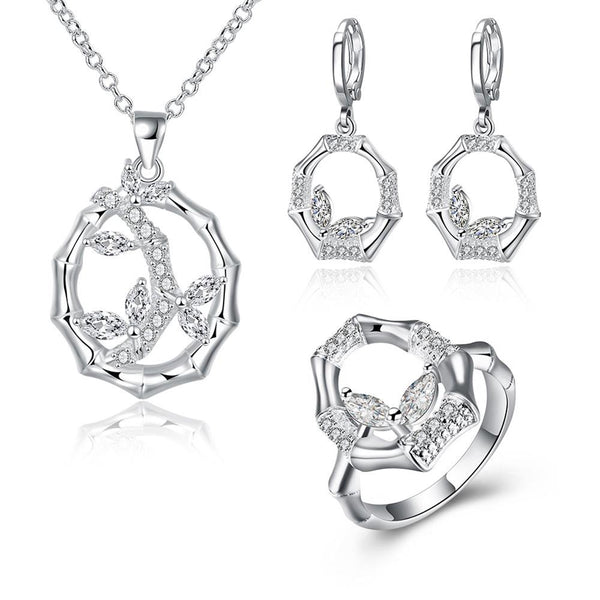 Silver Designer Jewelry Set LSS839