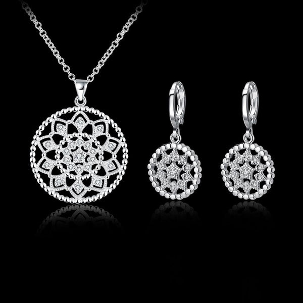 Silver Designer Jewelry Set LSS843