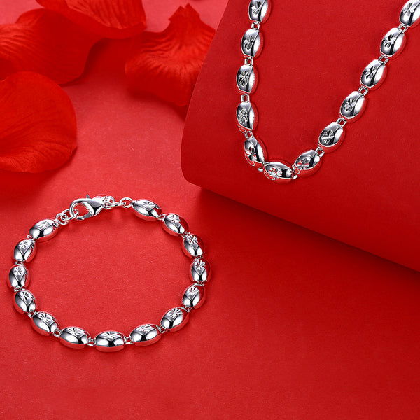 Silver Designer Jewelry Set LSSPCS862