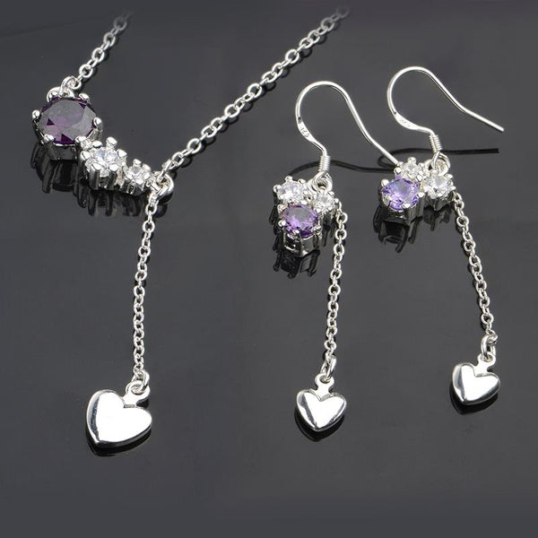 Silver Designer Jewelry Set LSS669