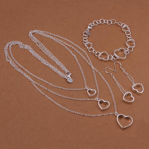 Silver Designer Jewelry Set LSS426