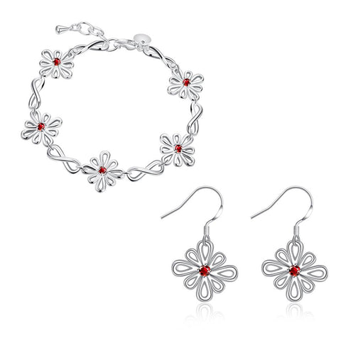 Silver Designer Jewelry Set LSS834