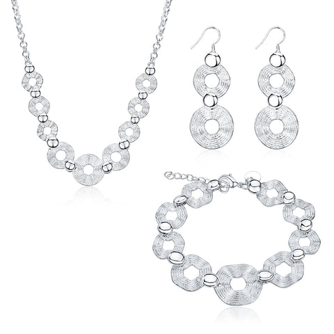 Silver Designer Jewelry Set LSSPCS892