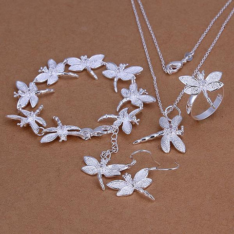 Silver Designer Jewelry Set LSS328