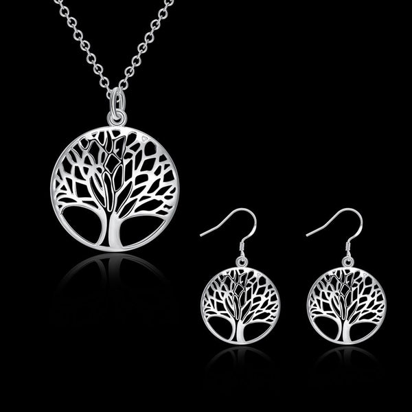 Silver Designer Jewelry Set LSS828