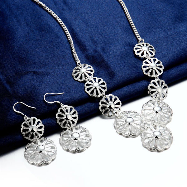 Silver Designer Jewelry Set LSS821