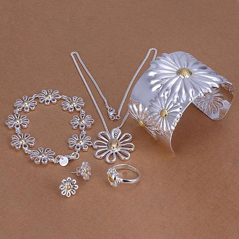 Silver Designer Jewelry Set LSS314