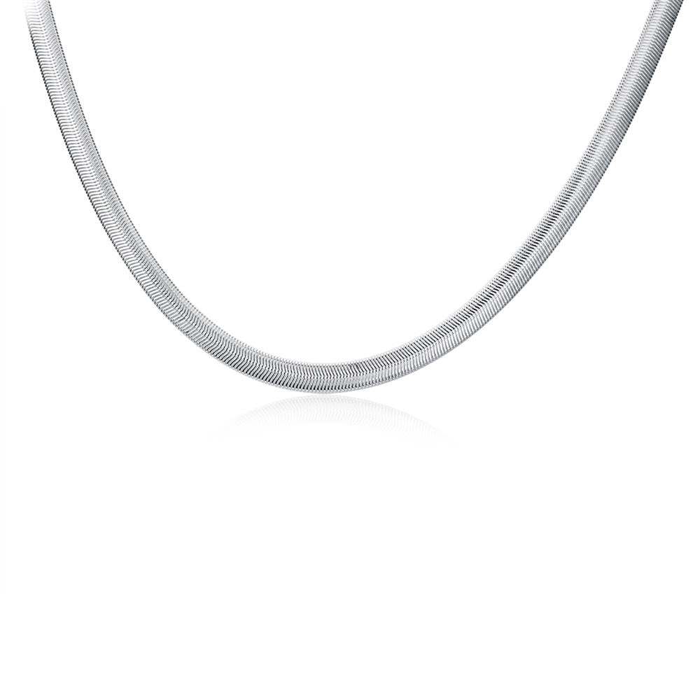 Lucky Silver - Silver Designer Herringbone Chain - LOCAL STOCK - LSN193