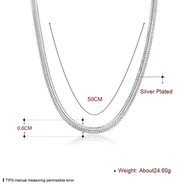 Silver Chain 6MM 50CM