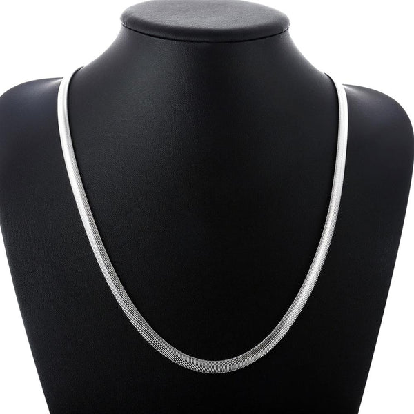 Lucky Silver - Silver Designer Herringbone Chain - LOCAL STOCK - LSN193