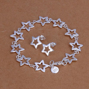 Silver Designer Jewelry Set LSS146
