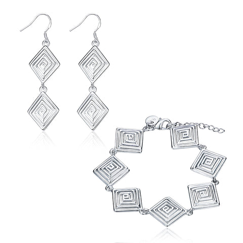 Silver Designer Jewelry Set LSSPCS902