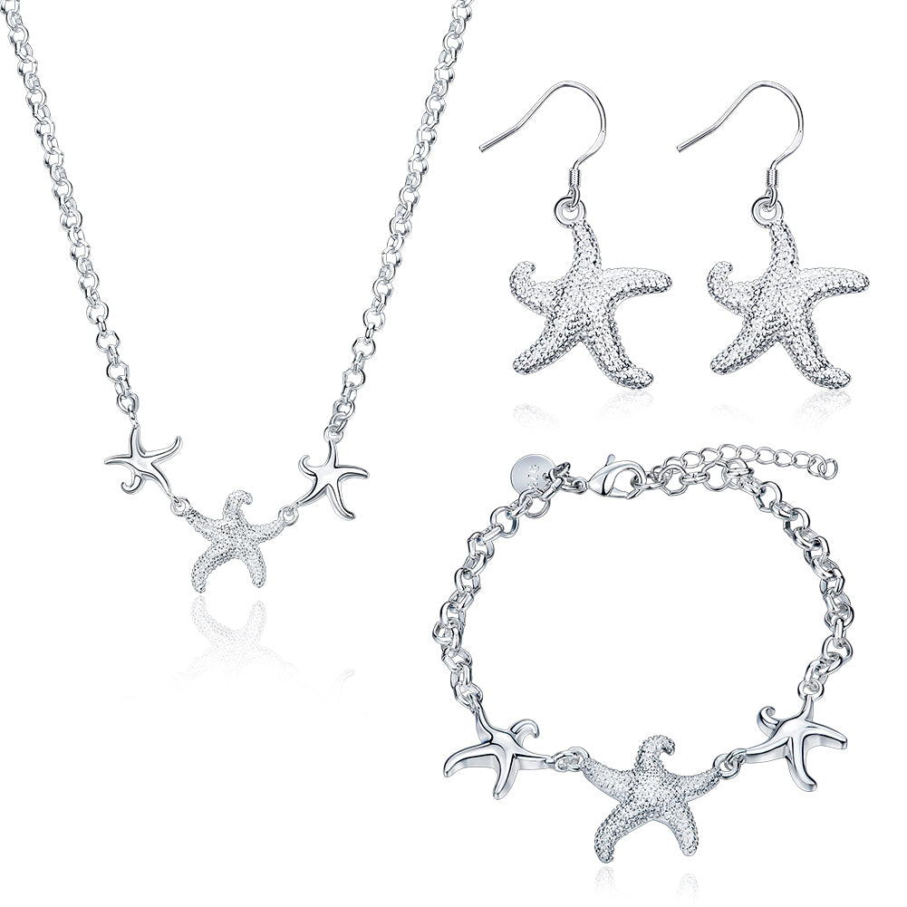 Silver Designer Jewelry Set LSSPCS908