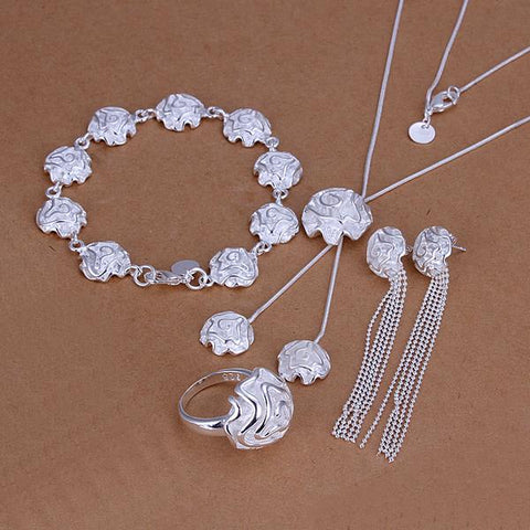 Silver Designer Jewelry Set LSS323