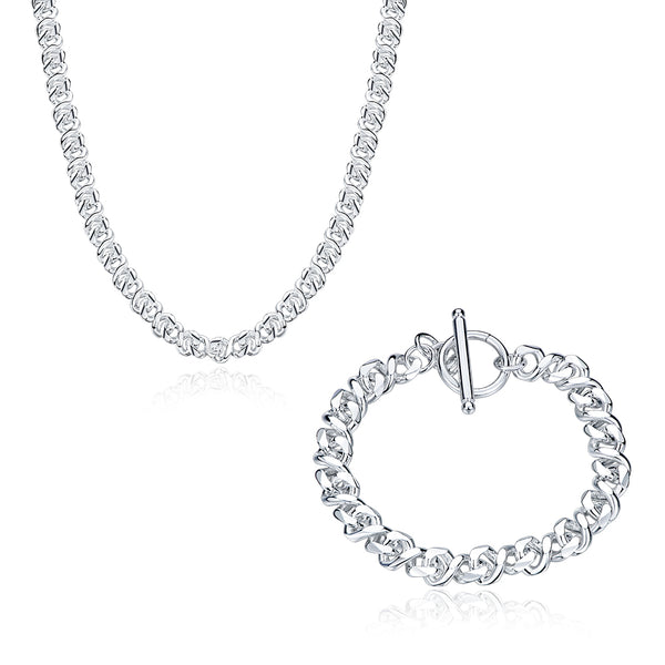 Silver Designer Jewelry Set LSSPCS861