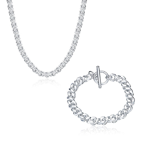 Silver Designer Jewelry Set LSSPCS861