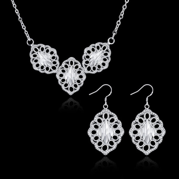 Silver Designer Jewelry Set LSS805