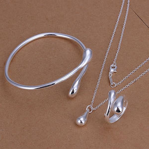 Silver Designer Jewelry Set LSS331