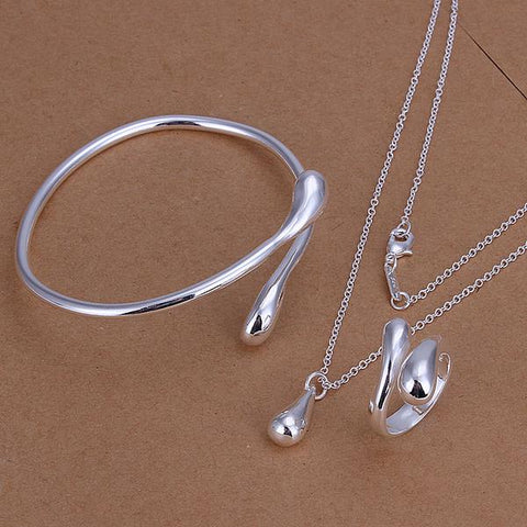 Silver Designer Jewelry Set LSS331