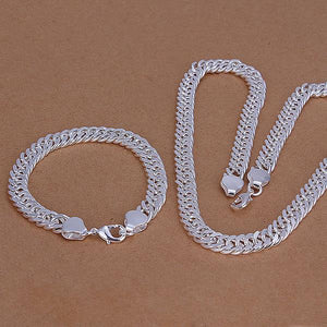 Silver Designer Jewelry Set LSS141