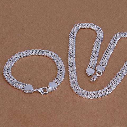 Silver Designer Jewelry Set LSS141