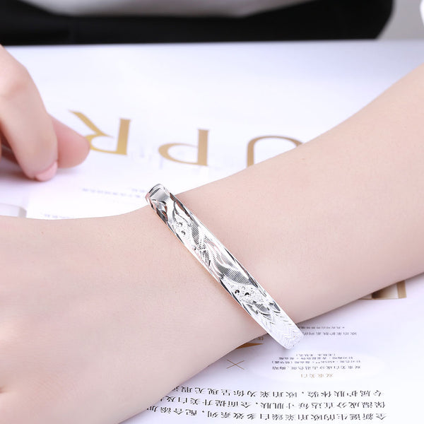 Silver Designer Bangle LSB055 SGS