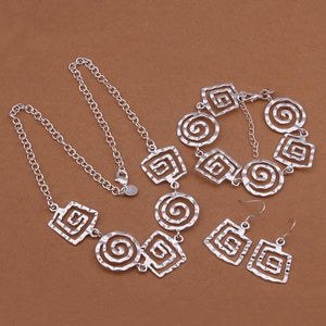 Silver Designer Jewelry Set LSS431