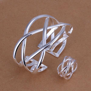 Silver Designer Jewelry Set LSS311