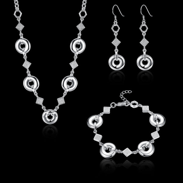 Silver Designer Jewelry Set LSSPCS846