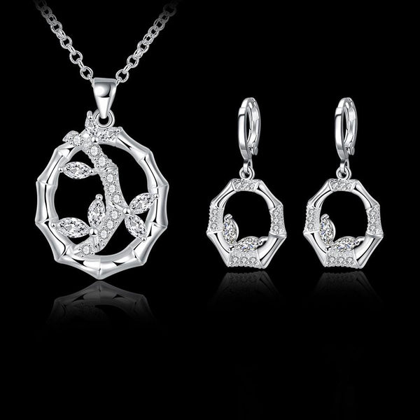Silver Designer Jewelry Set LSS840