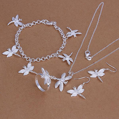 Silver Designer Jewelry Set LSS302