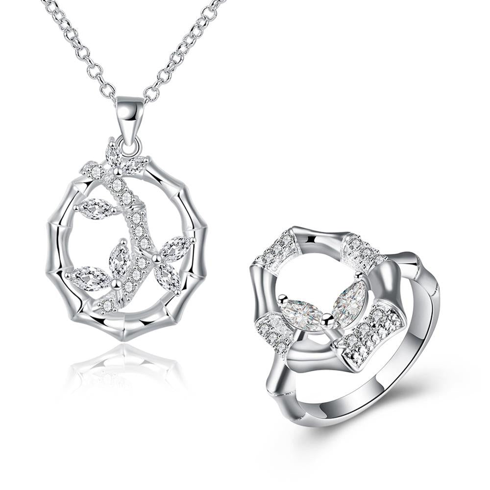 Silver Designer Jewelry Set LSS841