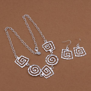 Silver Designer Jewelry Set LSS428