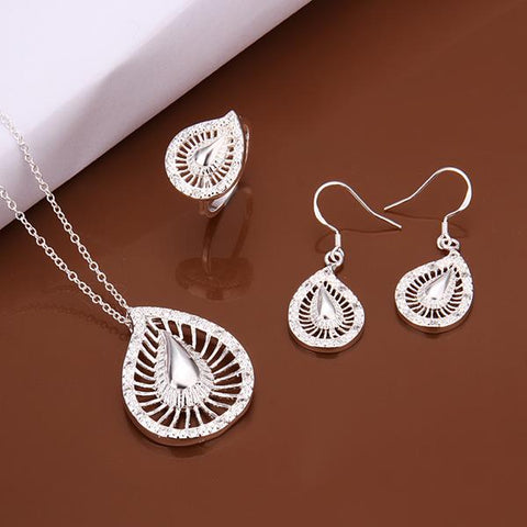 Silver Designer Jewelry Set LSS496