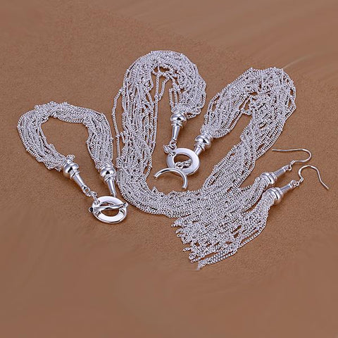 Silver Designer Jewelry Set LSS206