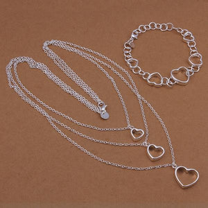 Silver Designer Jewelry Set LSS425