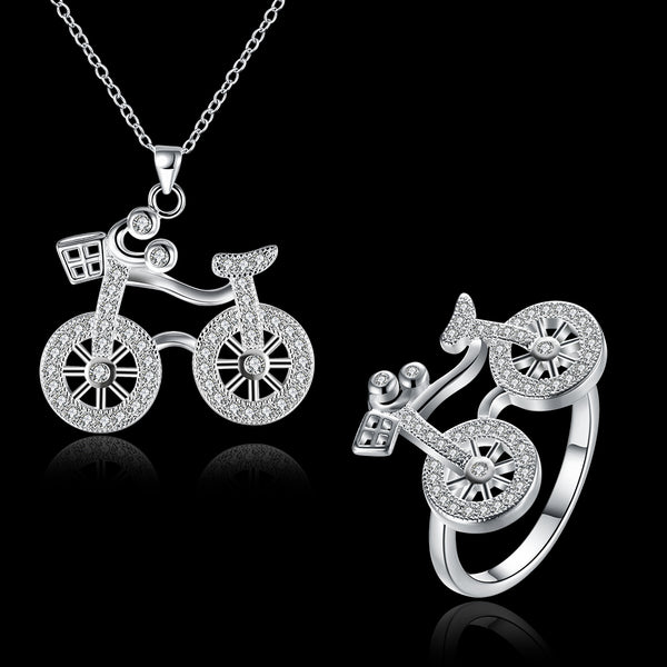 Silver Designer Jewelry Set LSSPCS889