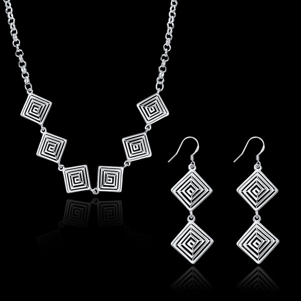 Silver Designer Jewelry Set LSSPCS890