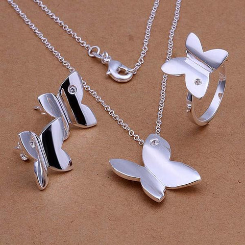Silver Designer Jewelry Set LSS347