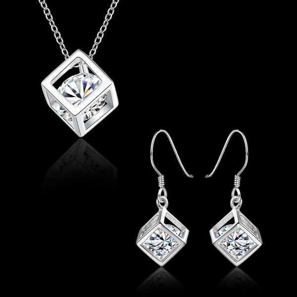 Silver Designer Jewelry Set LSSPCS813