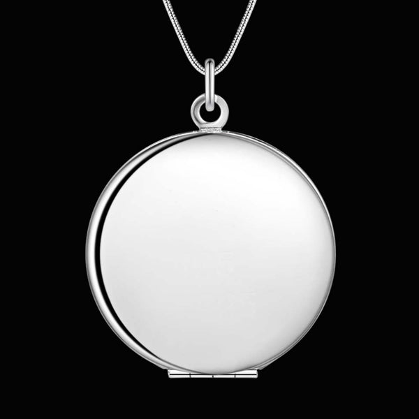 Silver Locket Necklace- LS AN740