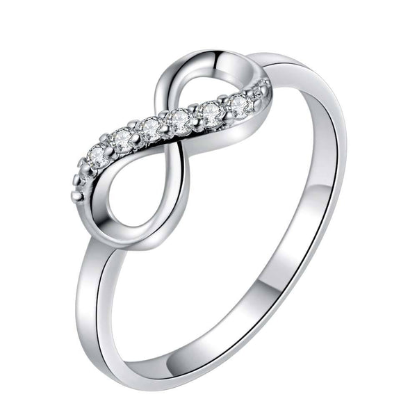 Silver Infinite Eight Ring LSR322