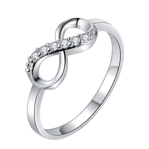 Silver Infinite Eight Ring LSR322