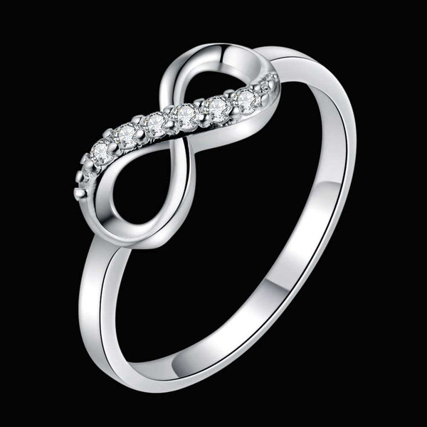 Silver Infinite Eight Ring LSR322