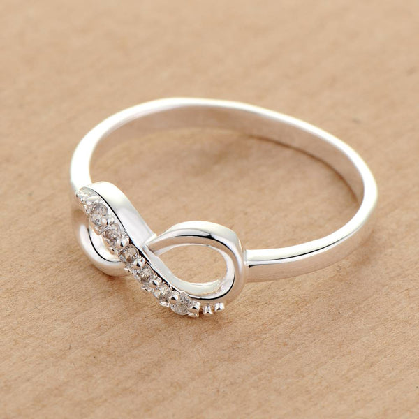 Silver Infinite Eight Ring LSR322